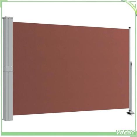 Store latéral rétractable - FAFEICY - 48349 - 160x300 cm - Marron - Manuel (1/5)