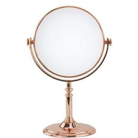 Miroir De Salle De Bain Rose Or 8″ 69415 (1/2)