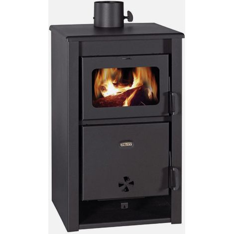 Stufa a legna Prity K22 D da 11,7 kW colore nero in acciaio (1/5)