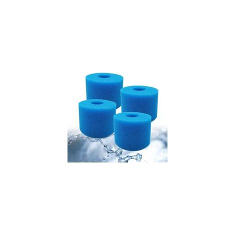 4 pièces Filtre Spa Éponge Filtrante pour Type S1, Remplacement Lavable pour Outil de Nettoyage de Cartouche de Cartouche de Papier Filtre de Type S1, 7,2 x 10,8 x 10,8 cm (1/5)