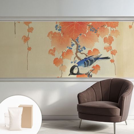 Fototapete Tapete Vliestapete mit Kleber - trendige Wanddeko - Schlafzimmer - Wohnzimmer Weinharmonie 250x104 cm (1/5)