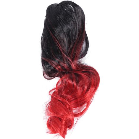 Postiche queue de cheval 55cm 1BT113B, pince bouclée haute température, accessoire capillaire élégant pour coiffure rapide (1/5)