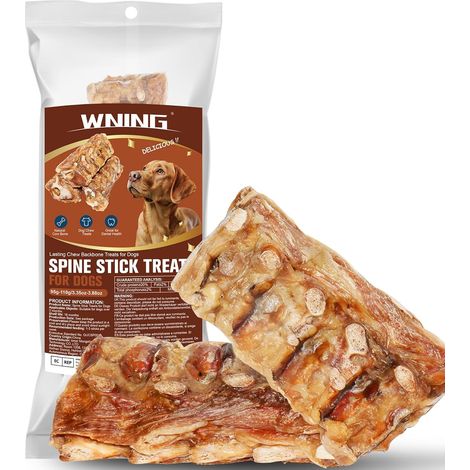 Bâtonnets de Colonne Vertébrale de Bœuf pour Chiens - Friandises Dentaires Longue Durée, Jouet Naturel, Soins Dentaires (1/5)