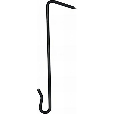 750 crochets d'ardoise en bandes D. 2,7 x L. 80 mm INOX 18/10 NOIR - HOOK0804B - Alsafix