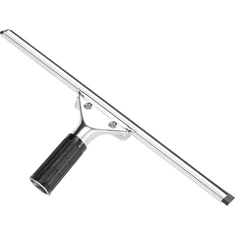 Grattoir de douche, grattoir à vitres, grattoir de nettoyage en acier inoxydable (1/5)