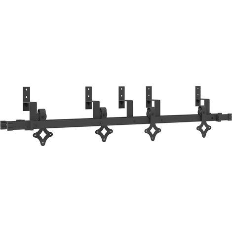 Maison Exclusive - Kit de herrajes para puertas correderas acero