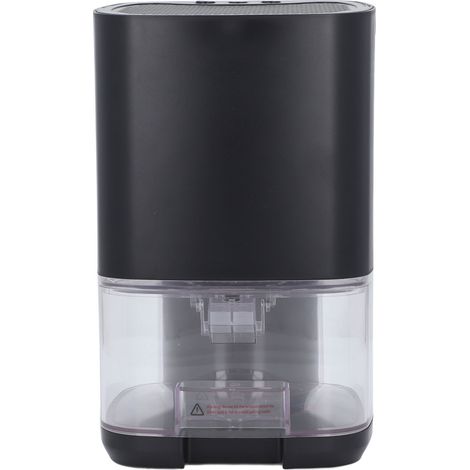Déshumidificateur compact 1L, LED 7 couleurs, 32m², arrêt automatique, pour chambre sous-sol maison, noir, 100‑240V prise UE (1/5)