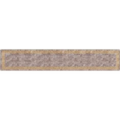 Coureur de Tapis MARSA Gris 80 x 450 cm Polyester et PVC vidaXL
