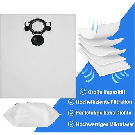 Sacs pour aspirateurs Makita VC2000L, VC2010L, VC2012L, VC2511L et VC2512L sacs à poussière pour aspirateurs Nilfsk Alto Aero20/21/25/26/31. (1/5)