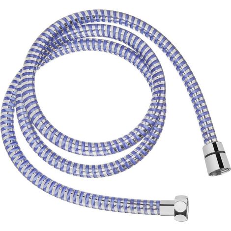 Flexible de douche 3m avec double protection anti-torsion Flexible de douche de haute qualité Tube en acier inoxydable Anti-torsion extrêmement flexible 1/2 pouce chromé (1/2)