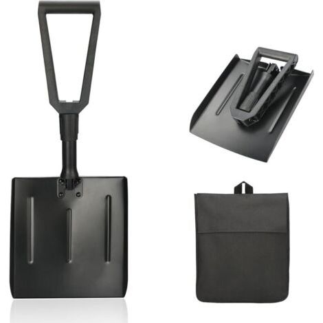 Pair Pelle À Neige, Pelle à Neige en Aluminium Réglable, Pelle Pliante, Pelle à neige portable pour enlever la neige, Stockage et Déneigement Faciles pour la Voiture d'hiver de Jardinage extérieur (1/4)