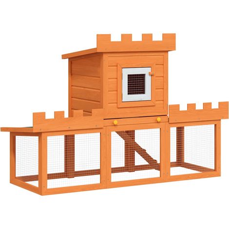 Maison Exclusive - Conigliera all'Aperto Grande Gabbia Animali Piccoli Una Casetta (1/5)