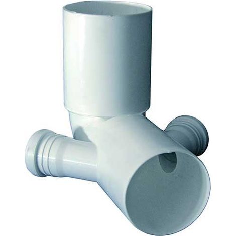 Curva wc alta in polipropilene : Diametro - 90, Modello - CON 2 ATTACCHI (DX + SX) Ø40 (1/2)