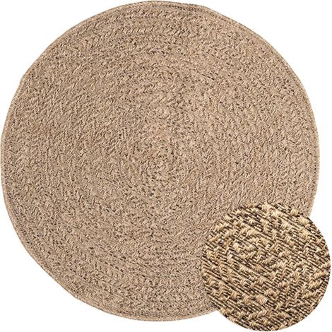 Tapis de salon, Paillasson, Tapis Chambre Moderne 90 cm aspect jute intérieur et extérieur MKS64316 (1/5)
