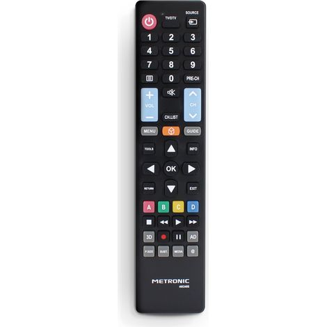 Mando a Distancia de sustitucion para TV Samsung Negro.
Caracteristicas:
-No se requiere programacion o configuracion, solo inserta las 2 pilas 1, 5v