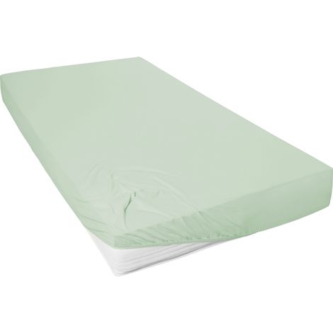 Westminster Spannbetttuch Jersey 150 x 200 cm eukalyptus Spannbettlaken