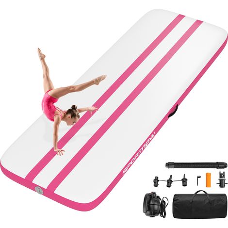 Beyamis Tapis gonflable de gymnastique 3,05m avec pompe électrique (1/5)