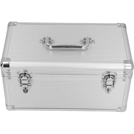 Coffre à outils en alliage d'aluminium, valise de transport antichoc d'une capacité de 40 kg, équipée d'une boucle de sécurité (1/5)