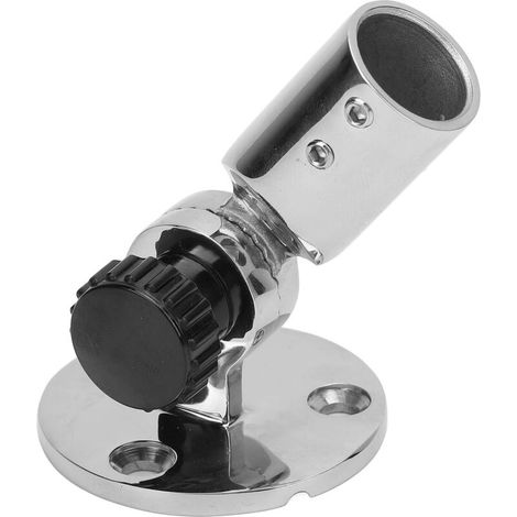 316 Stainless Steel Marine Antenna Base Mount, Adjustable to 180 Degrees, Weatherproof, for 19mm Diameter Rails for Boats and Motorhomes (1/5)