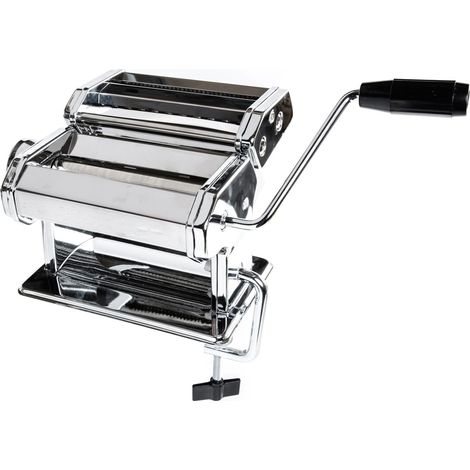 Coffret machine à pâtes manuelle en acier inoxydable – Laminoir tagliatelles et raviolis – 3 pièces pour pâtes fraîches maison – Secret De Gourmet