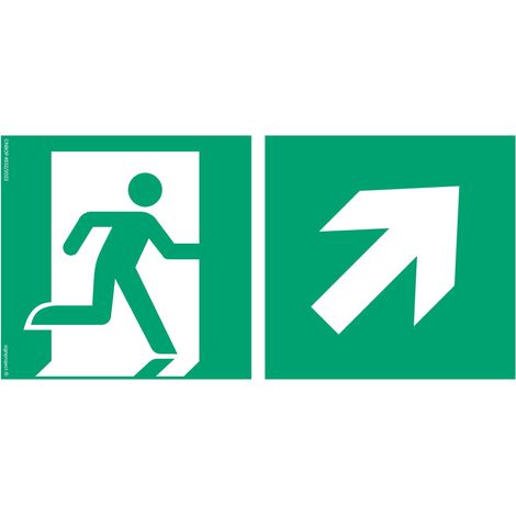 AE096 Richtung zum Notausgang oben rechts AE096 Richtung zum Notausgang oben rechts 300x150