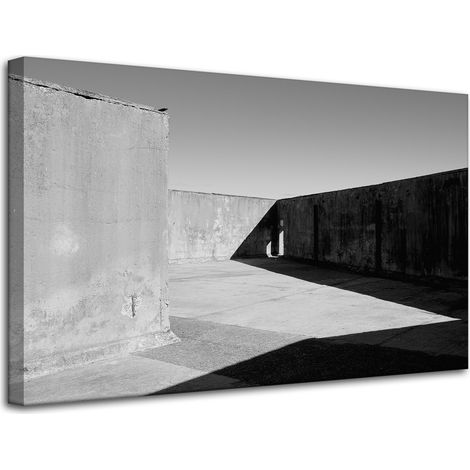 Betonabstraktion, Leinwanddruck 80x50 cm