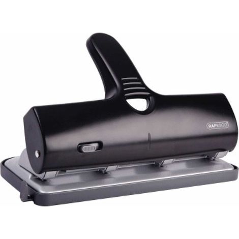 RAPESCO Doppellocher RAPESCO ALU-40 40 Bl. (80 g/m²) mit Anschlagschiene schwarz (1/5)
