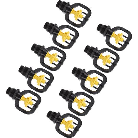 10 Stück Refraktions-Mikrodüsen, Schmetterlings-Rotationssprinkler, Gartenbewässerung, rotierende Nebeldüsen, G1/2 G3/4 Außengewinde (1/5)