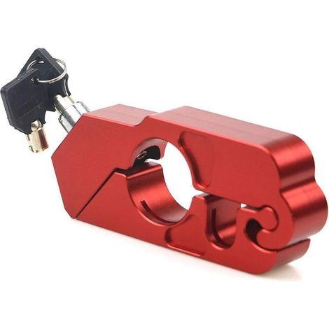 Motorrad-Diebstahlschutzgriff Universal-Aluminium-Sicherheitsgriffschlösser Kombiniertes Lenker-Bremshebelschloss Passend für Roller Fahrräder ATV-Motorräder Motorrad-Bremsschloss
