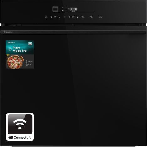 Hisense HO66F8 PizzaChef. Dimensione del forno: Largo, Tipo di forno: Forno elettrico, Capacità interna forno totale: 77 L. Posizionamento dell'apparecchio: Da incasso, ... - 746215 - HO66F8 PIZZACHEF (1/5)