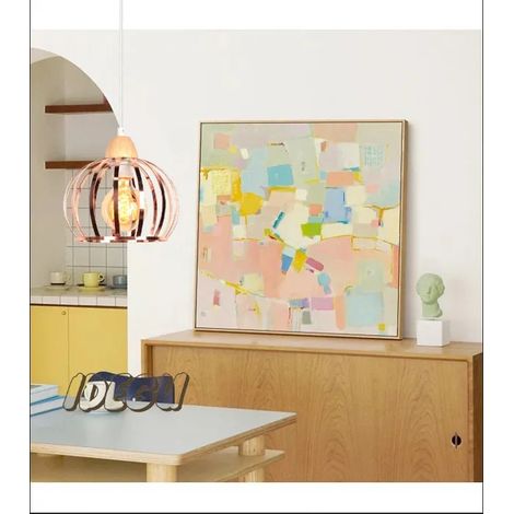 Lustre - - Moderne - Métal et Bois - Vintage - E27 - 60W (1/5)