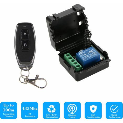VURAHOME - Commutateur A Distance Sans Fil 433Mhz Dc 12V 1Ch, Avec Telecommandes De Transmetteur Rf, 1Pc (1/5)