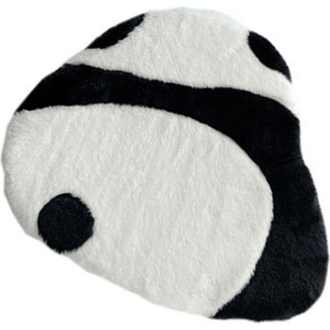 Coussin de chaise panda mignon, doux au toucher, antidérapant, idéal pour le bureau ou la chambre, 47 x 41 cm / 18,5 x 16,1 pouces (1/5)