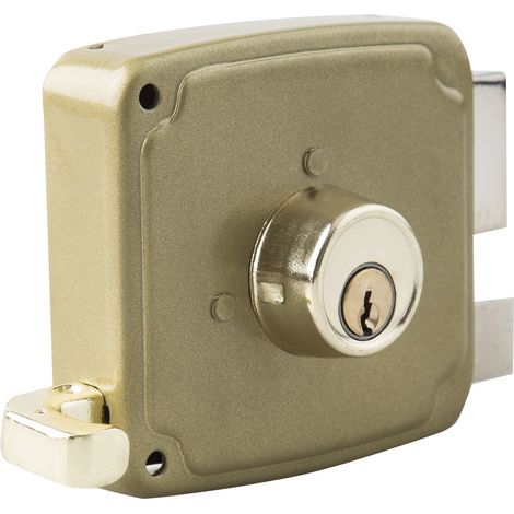 Cerradura Sobreponer Dorada 100mm.derecha (1/2)
