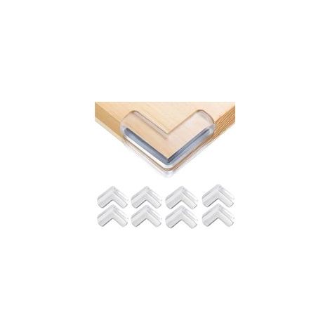 Lot de 20 protections d'angle transparentes en PVC pour meubles. (1/5)