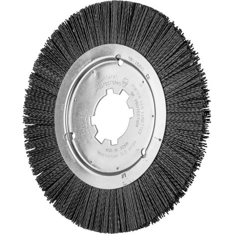 PFERD TOOLS Rundbürste ungezopft RBU Ø 250x15x50,8 mm Bohrung Keramik-Filament-Ø 1,10mm Korn 120 stationär (1/2)