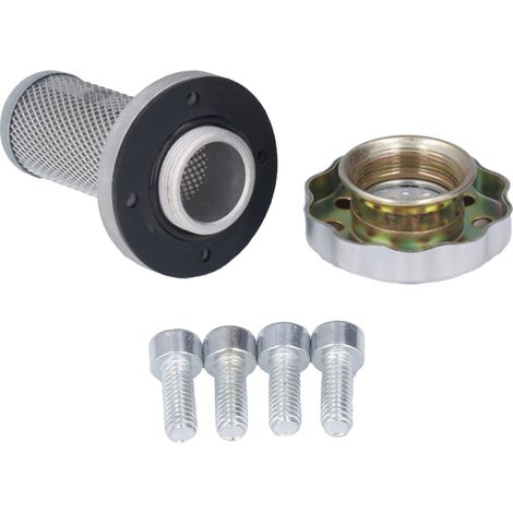 Filtre réservoir carburant hydraulique, aspiration air lavable avec vis, ensemble filtration remplacement (1/5)