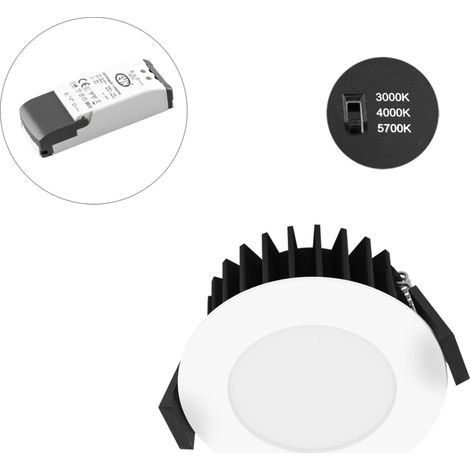 EVN Lichttechnik LED-Spot 230V dim. IP54 3000-5700K ws L54N100125 (1/3)