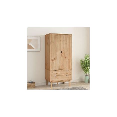 Garde-robe OTTA 76,5x53x172 Bois massif de pin (1/5)