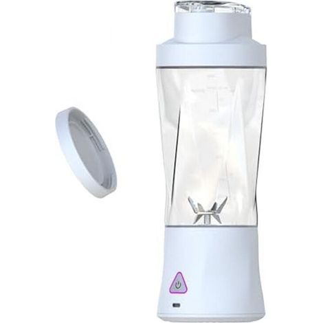 Mélangeur Portable 700 Ml pour , Taille Personnelle, pour Jus de Fruits, Mixeur de Jus de Fruits, Rechargeable par USB, Blanc (1/5)