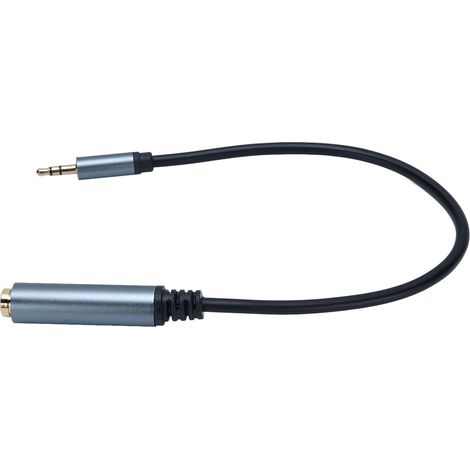 Câble d'extension audio 6,35 mm femelle vers 3,5 mm mâle pour casque/micro, son stéréo HiFi, pour guitare, piano et table de mixage. (1/5)