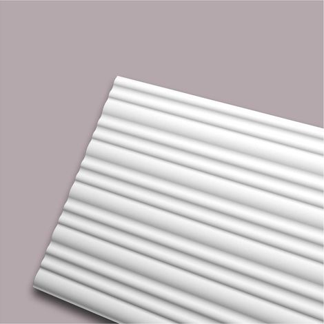 3d revestimiento mural NMC CALANDO ARSTYL Noel Marquet Panel de pared Panel acustico Moldura para pared Perfil de estuco Moldura decorativa diseño moderno blanco 2 m (1/5)