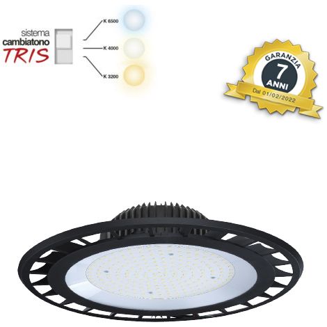 Cappellone LED Cambiatono 200W IP65 Tris