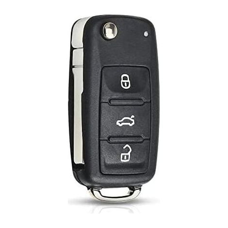 Schlüsselgehäuse – Ersatz für Volkswagen Golf Mk6 T1, Passat CC, Polo, Tiguan, Seat, Skoda Octavia – 3 Tasten – 1 Stück (1/5)