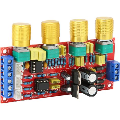 HiFi-Audio-Vorverstärkermodul, Lautstärkeverstärker, Klangregler, Equalizer, Steuerplatine, Zubehör, 12-V-Wechselstromnetzteil NE5532 (1/5)