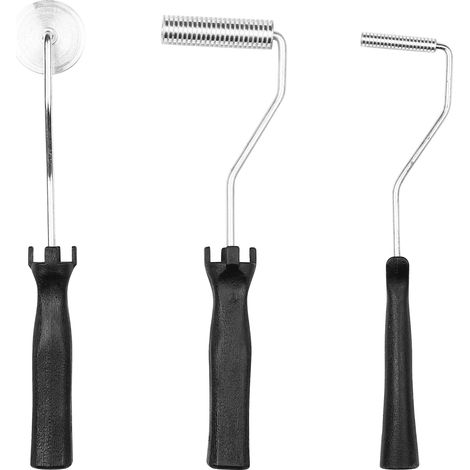 3-teiliges Werkzeugset für Fiberglaswalzen, inklusive einer Blasenwalze zum Laminieren und Lackieren, ideal für Harzformen für Badewannen, Duschen und GFK.
