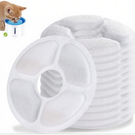 Drinkfontein filters - 10 Stuks - Drinkfontein Filters Navulling - Voor Katten En Honden - Drinkfontein filters - voor huisdieren Katten - 12.53.5cm - Drinkfilter - Fontein - Navulling (1/5)