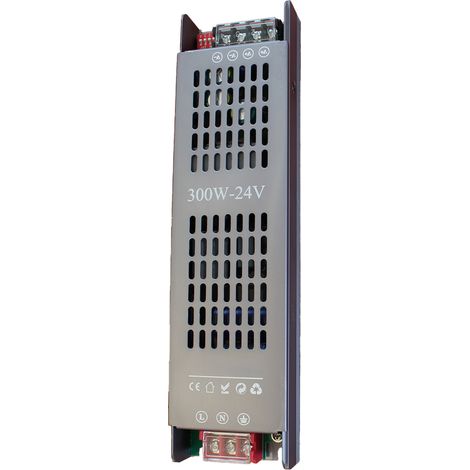 Alimentatore LED 24V DC, trasformatore 220–240V AC IP20 uso interno, Disponibili 60W 100W 150W 200W 300W 400W (300W)