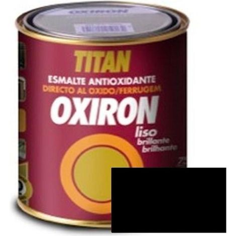 -CAHERSA- PINTURA OXIRON ESM ANT LISO BOTE NEGRO 750ML TITAN (1/3)
