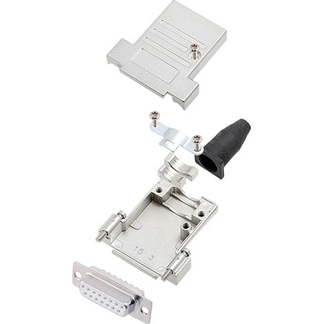 encitech DTSL15-SJSRG-T-DMS-W-K 6355-8087-32 D-SUB Buchsenleisten-Set 180 ° Polzahl: 15 Lötkelch 1 S